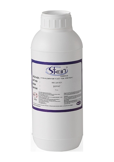 Stein Alüminyum Yüzey Temizleme ve Parlatma Sıvısı 1 Lt.