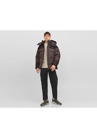 Jack & Jones Jack Jones Jortwice Erkek Günlük Mont 12238881-Chocolate-Brown Kahverengi