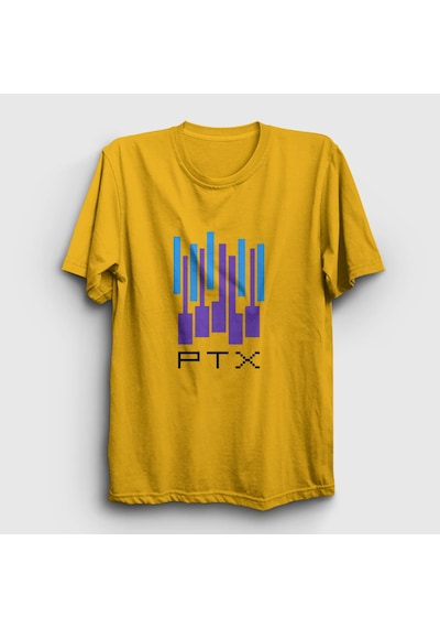 Presmono Unisex Ptx Pentatonix T-shirt Sarı