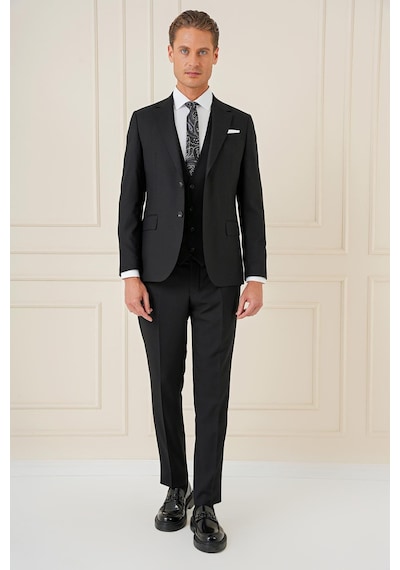 Efor Tk 903 Slim Fit Siyah Klasik Takım Elbise Siyah