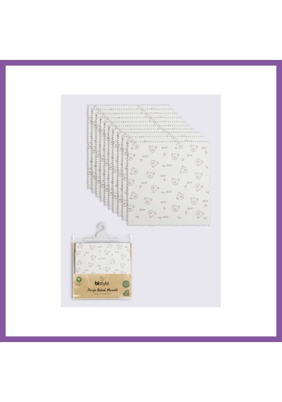 Bezos Koala 20x20 10'lu Penye Mendil 90165 Ekru Renk: Ekru Bzoshb