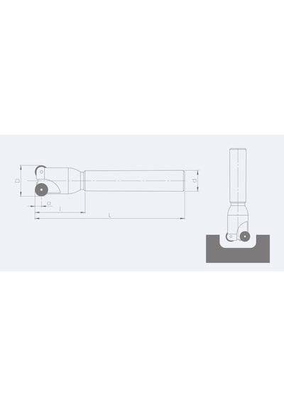 Fett Sprd1204 - S03 D40 D32 L200 Vorgen Parmak Freze Takımı