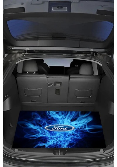 Dijital Baskı Dekoratif Ford Desen Araba Bagaj Matı Yıkanabilir Bagaj Havuzu