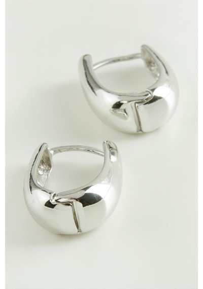 Oval Trend Metal Küpe Çok Renkli
