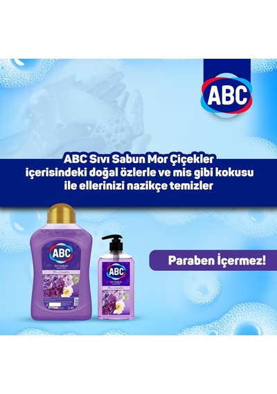 Abc Deterjan Sıvı Sabun Mor 3 L Çok Renkli