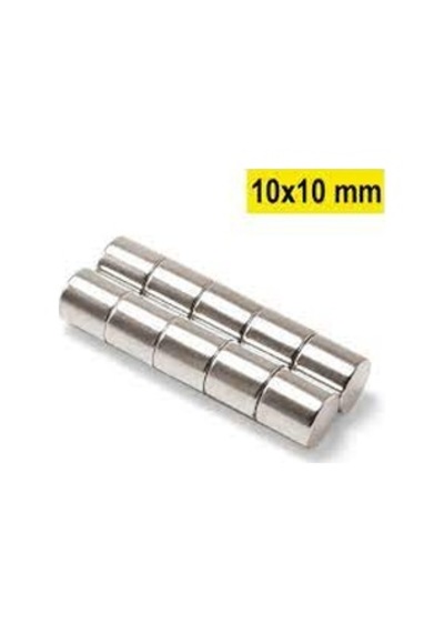 Neodyum Mıknatıs 10x10 Mm 10 Adet