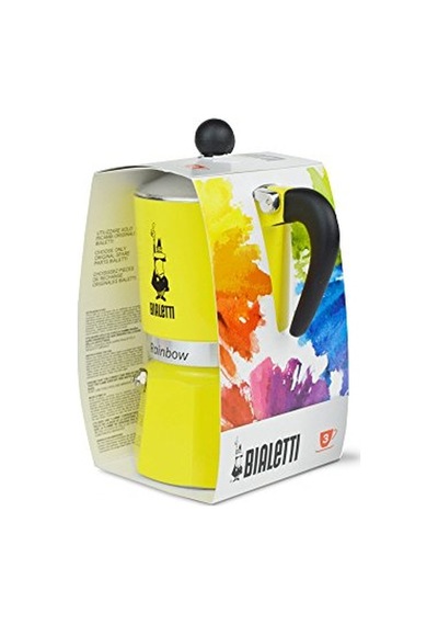 Cups Ocak Üstü Espresso Pişirici - 130ml - Sarı Renk - Alüminyum Gövde - Patentli Güvenlik Valfi - Tüm Ocak Tür