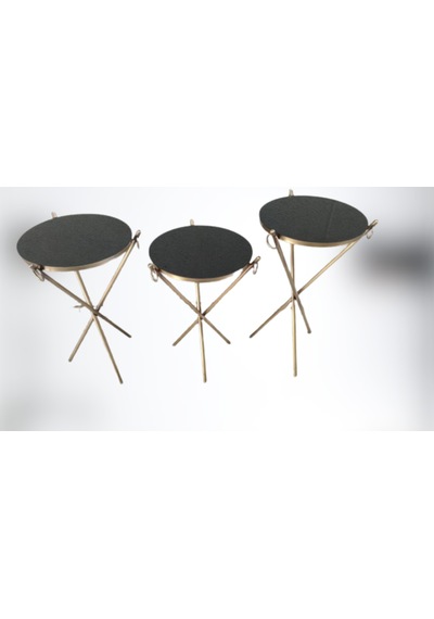 Brc Küpe zigon Model Sehpa Metal Bakır Eskitme Gold renk ayak Kırılmaz cam tabla El Yapımı