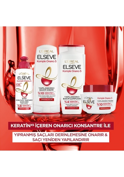 Elseve Komple Onarıcı 5 Yapılandırıcı 2 in 1 Bakım Şampuanı 450 ML