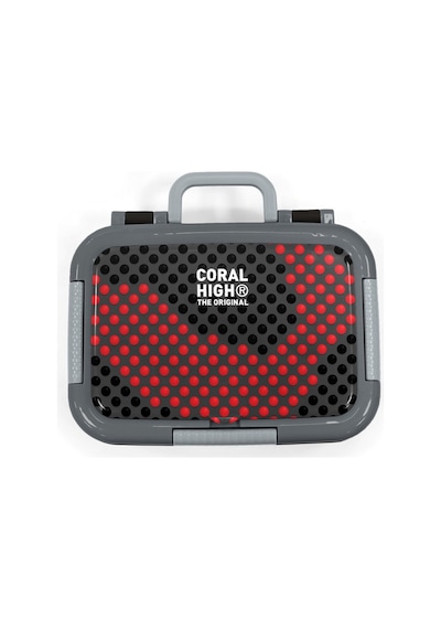 Coral High Kids Siyah Kırmızı Desenli Paslanmaz Çelik Beslenme Kabı 39133 Siyah - Kırmızı
