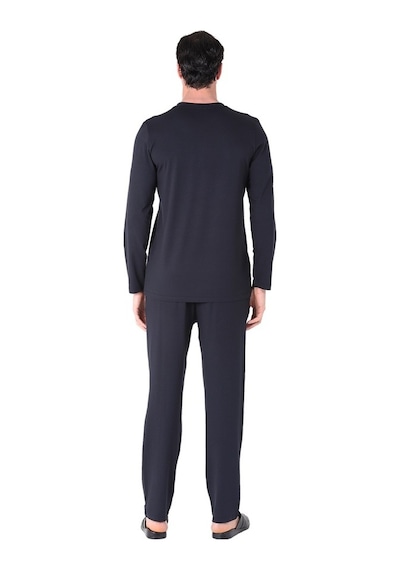 D's Damat Ds Damat Pijama Tk.Yarım Patlı Uzunkol Lacivert