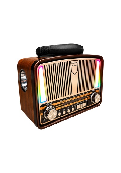 Prokama Nostaljik Tasarım Solarlı Bluetooth Radyo Yedek Pili