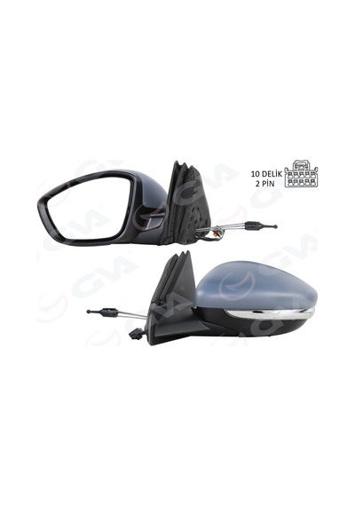 Gva Dış Dikiz Aynası Sol Manuel Katlanır Opel Corsa F 19 Peugeot P208 19 Elektrikli-astarlı-ısıtmalı Gva 1090205 983597641t