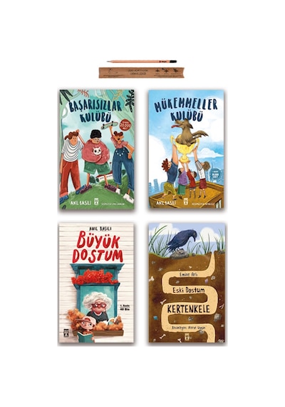 Timaş İlk Gençlik Mükemmeller Kulübü - Başarısızlar Kulübü - Büyük Dostum - Eski Dostum Kertenkele Set 4 Kitap