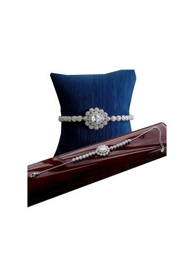 925 Ayar Gümüş Pırlanta Model Bileklik N11.3549