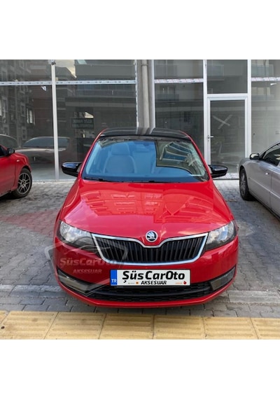 Skoda Fabia Mk3 Sinyalli 2015-2021 Uyumlu Batman Yarasa Ayna Kapağı Piano Black Abs Plastik 00 Şüscaroto Aksesuar
