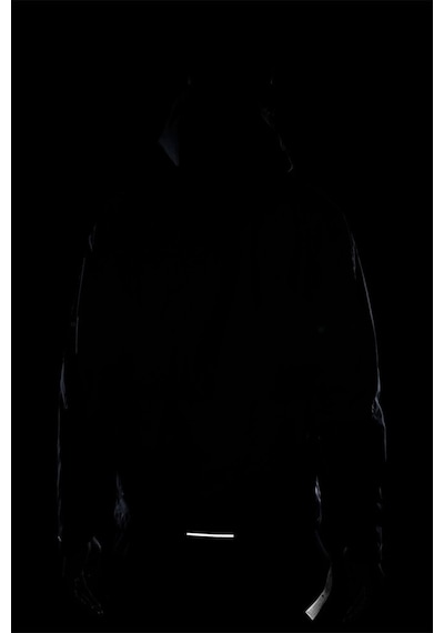 Nike Running Storm Fit Windrunner Hoodie Jacket Erkek Su İtici Kapüşonlu Reflektörlü Yürüyüş Koşu Ceketi Siyah