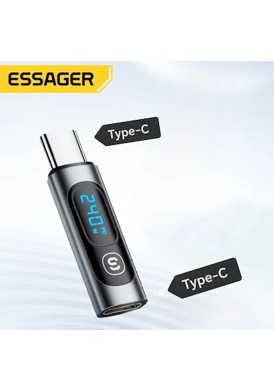 Essager Type-c To Type-c 240w Hızlı Adaptör Çevirici Dijital