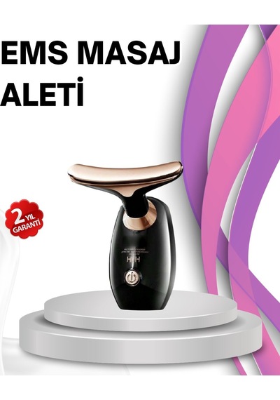 Serum Emilimini Artıran Yüz Masaj Cihazı Siyah