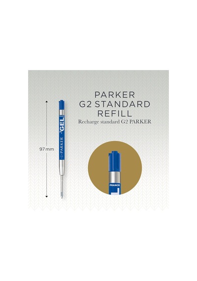 Parker 1950346 Jel Tükenmez Kalem Yedeği, Orta Kalınlıkta Uç, Mav Çok Renkli