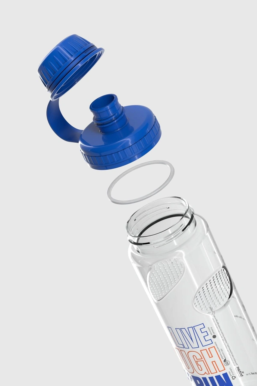 Renga Ege Yazı Desenli 750 Ml Tritan Matara 912067 Mavi MAvi