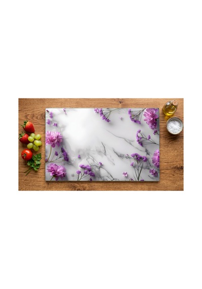 Cam Kesme Tahtası Temperli Uv Baskılı Kaymaz Ayaklı - 25x35 Cm En Çok Tercih Edilen Boyut İle Cam Kesme Ve Servis Tahtası Çok Renkli - 928940579 Çok Renkli
