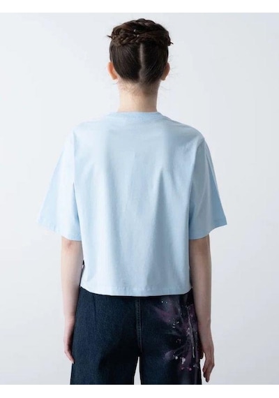 Zekids Kız Çocuk 14 Lıfe Yazılı Pamuklu Tshirt-15795 Mavi
