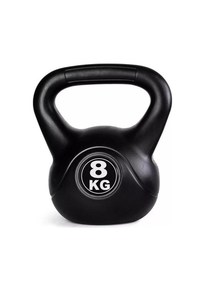 8 Kg Çaydanlık Tipi Dambıl Kettlebell Ağırlık Siyah Tek Ebat