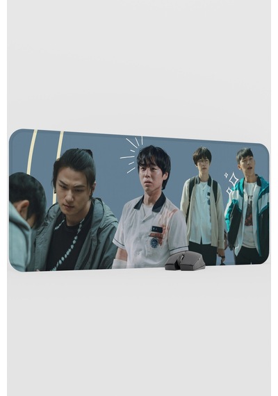 Weak Hero Class - K Drama V5 90x40 Xxl Gaming Kauçuk Kaymaz Taban Mouse Pad Fare Altlığı