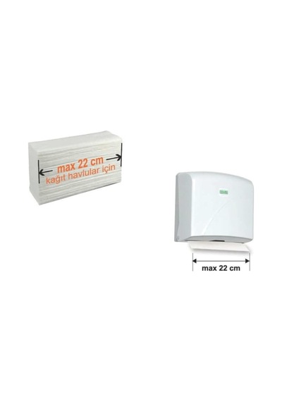 Vialli Z Katlı Kağıt Havlu Dispenseri 22 Cm 200 Ad Beyaz K2 Sku: Smg8690010181176 Açık