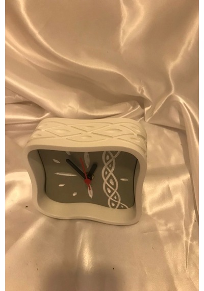 Saat Masa Saati Seramik Yamuk
