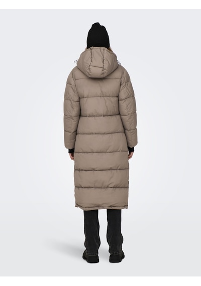 Only Ann Premium Puffer X-long Otw Kadın Kahverengi Kapüşonlu Mont 15287913-GRY Kahverengi Only Ann Premium Puffer X-long Otw Kadın Kahverengi Kapüşonlu Mont 15287913-GRY Kahverengi
