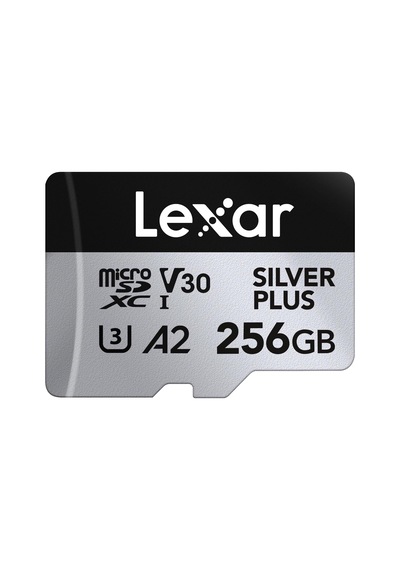 Silver Plus Micro Sd Kart 256 Gb, 205 Mb/s'ye Kadar Okuma Hızı, 150 Mb/s Yazma Hızı, Sd Adaptörlü Hafıza Kartı Micro Sd, Uhs-ı, A2, U3, V30, Sınıf 10, 4k Uhd Microsdxc