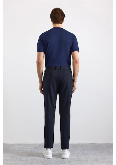Süvari Lacivert Slim Düz Jogger Pantolon Pn2020500764-m09