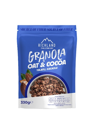 4 Adet Richland Granola Yulaflı Ve Kakaolu 330 G