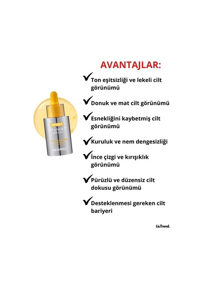 Medipeel Peptide 9 Vitanol Ampoule Pro 30 Ml Peptit Ve %20 Niasinamid İçeren Lifting Ampulü