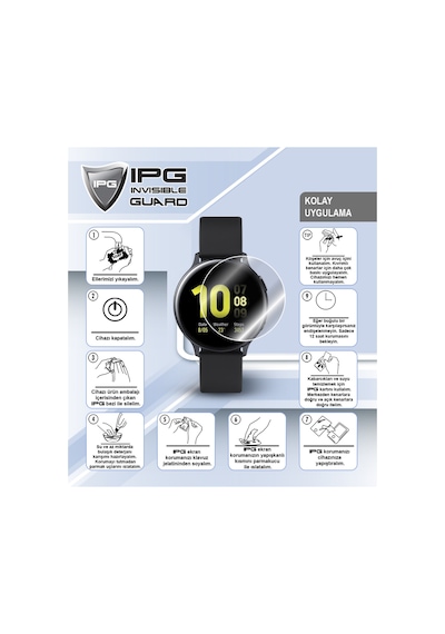 Honor Watch X5i İle Uyumlu Ipg Hydrogel İnce Tpu Ekran Koruyucu 2 Adet