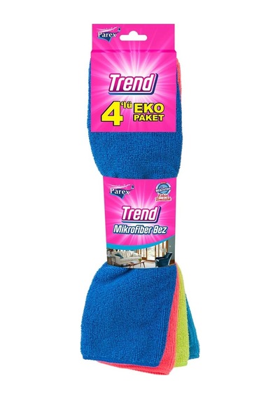 Trend Mikrofiber Temizlik Bezi 4'lü 0