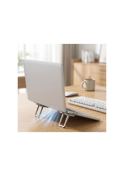 Mucit Home Katlanabilir Laptop Standı 1 Çift Mini Notebook Yükseltici Isınmaya Karşı Önlem Standı
