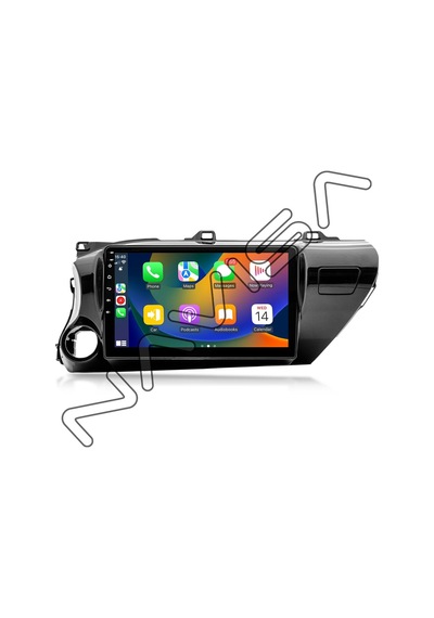 Toyota Hılux 2015-2022 2 Gb Ram 32 Gb Hafıza Androıd Multımedıa Teyp 9.0 İnç