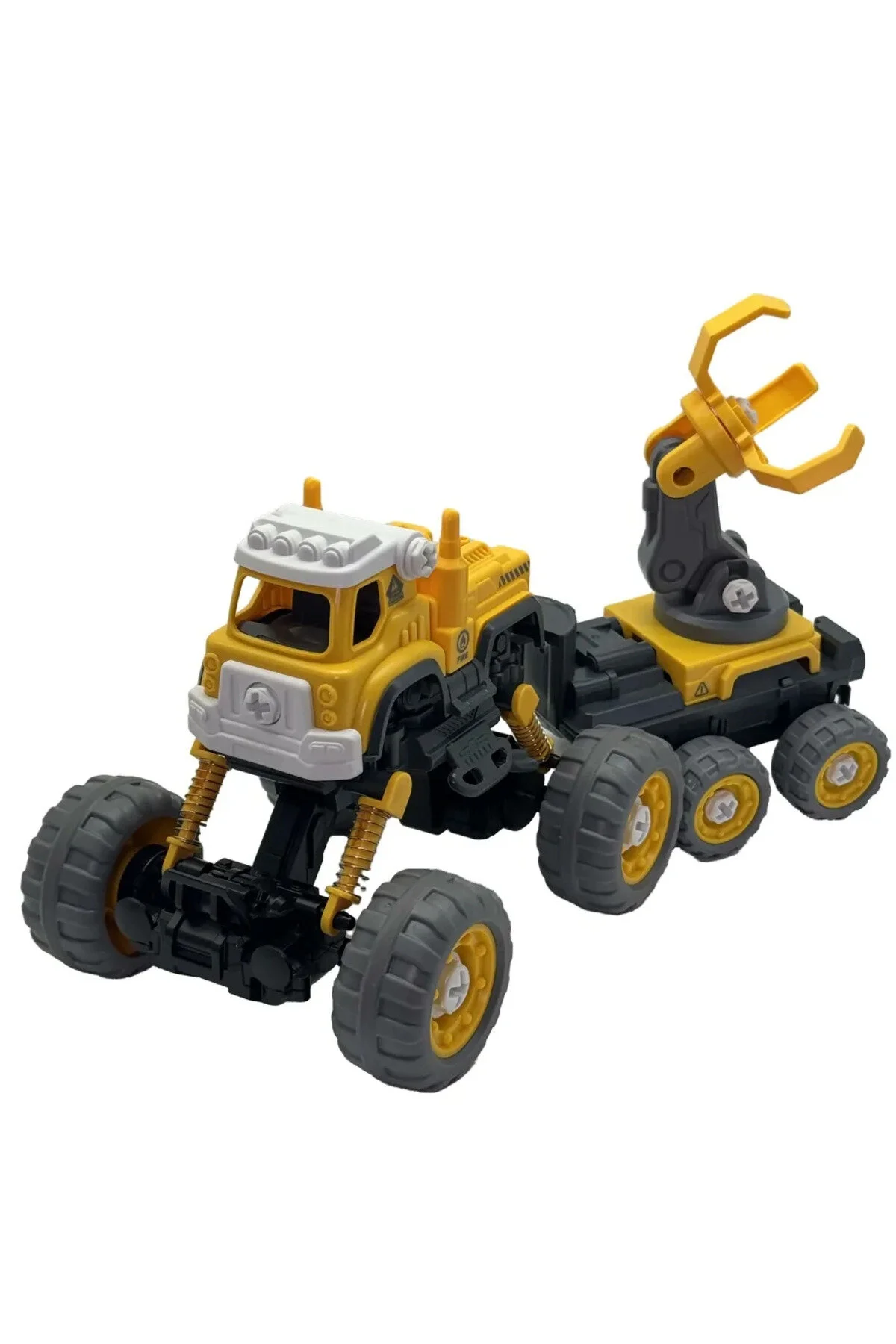 4x4 Geri Çek-bırak Vinçli Kamyon Dıy Oyuncak Seti, 25+ Sök-tak Parça
