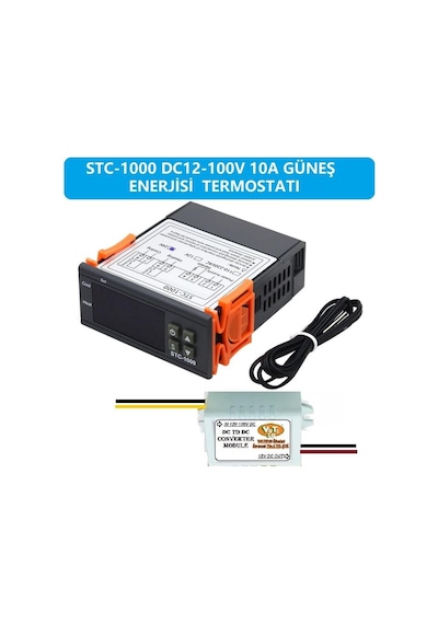 Stc-1000 Dc12-100v 10a Güneş Paneli Termostatı