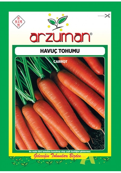 Arzuman Havuç Tohumu 6000 Adet Tohum