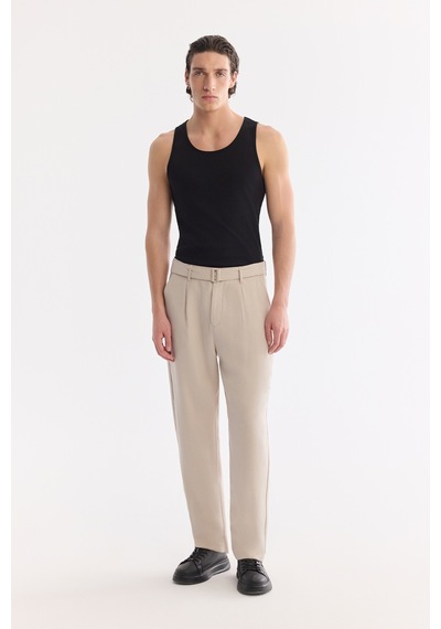 Avva Erkek Siyah Kolsuz Basic Fitilli Regular Fit Atlet B001058