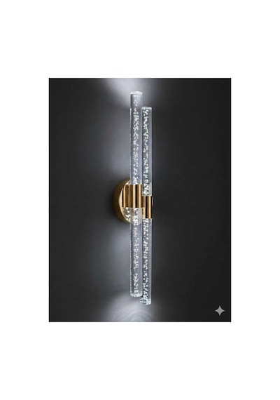 Bubbleflux Dubble Large 51 Cm Modern Tasarım Led Aplik - Duvar Lambası - Gold - Pilli - Beyaz Led Altın