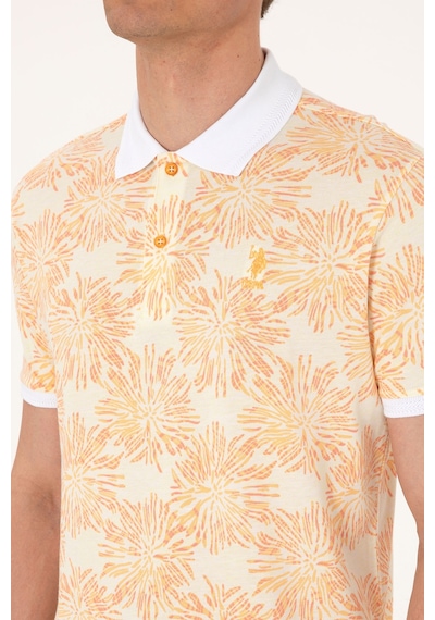 U.S. Polo Assn. Erkek Regular Fit Polo Yaka Turuncu Tişört 50299618-VR202