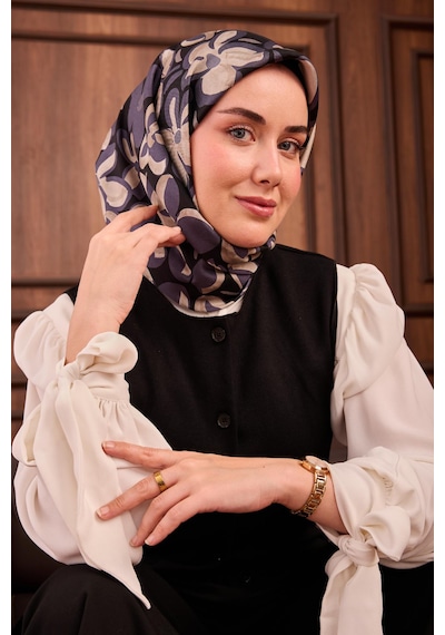 Silk Home Twill İpek Eşarp 11494-21 Siyah