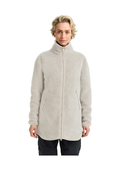 Jack Wolfskın Jack Wolfskin High Curl Coat Kadın Bej Outdoor Ceketi A0056 Kemik