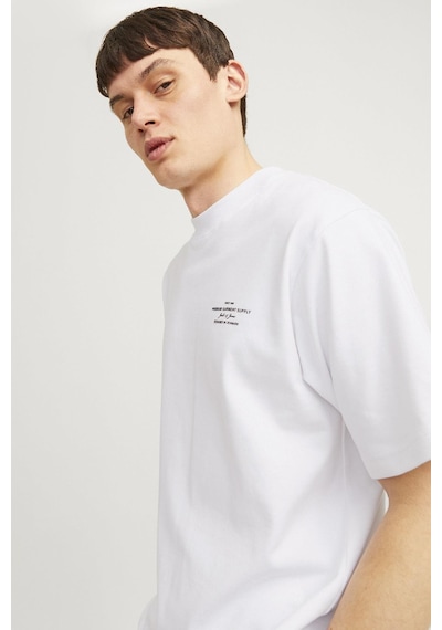 Jack & Jones Jprblachad Brandıng Ss Crew Neck Tee Sn P.beyaz Renkli