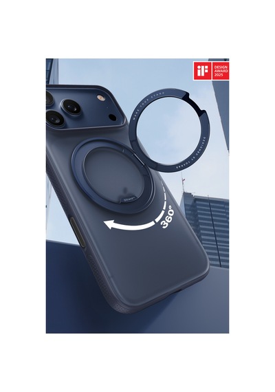 Torras Apple iPhone 17 Pro / 18 Pro Uyumlu O Stand R Fitness Serisi Magsafe Kılıf Lacivert